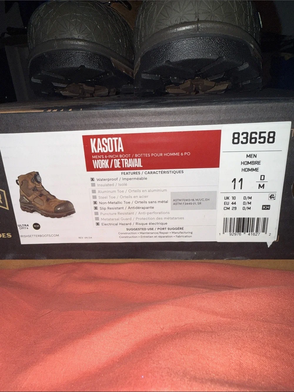 Red Wing Shoes Tan and Gray BOA Work Boots